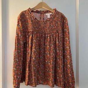 Floral print blouse size large 10/12